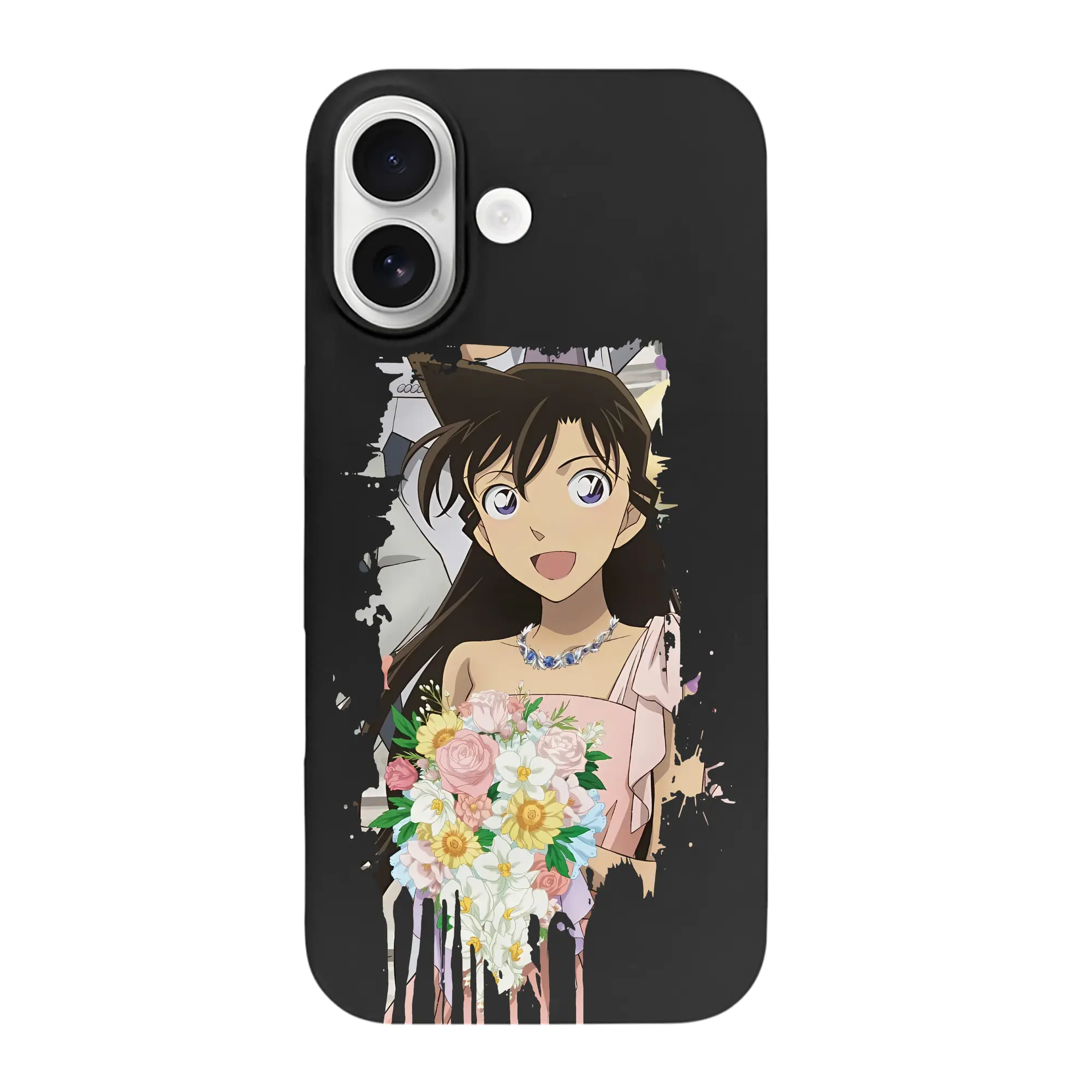 名探偵コナン グッズ 毛利 蘭 - iPhone 17 シリーズ シリコンケース 薄型 耐衝撃 指紋防止 ソフトタッチカバー 精密フィット 傷防止 保護ケース iPhone 17/17 Air/17 Pro/17 Pro Max 対応